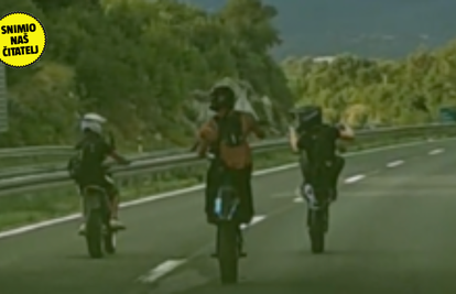 VIDEO Motoristi divljali na A6 kod Grobnika: 'Nitko se nije usudio proći pored njih...'