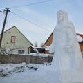 Kraj crkve napravili snježnog Isusa: Svi u selu su oduševljeni