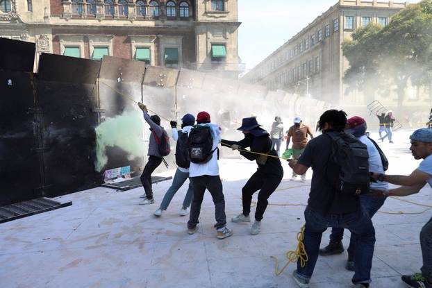 Protest against insecurity and corruption in country, in Mexico City