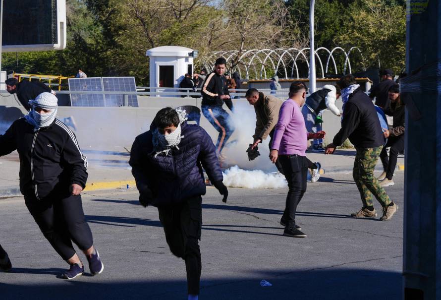 Protesters rally outside US Embassy in Baghdad