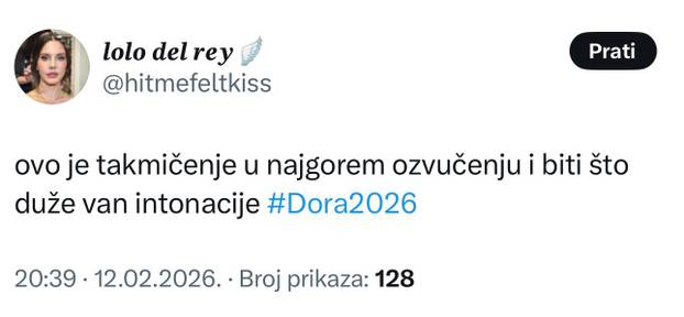 FOTO Pljušte reakcije: Evo što su na mrežama pisali tijekom Dore