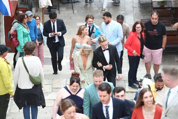 ARHIVA - 2024. Dubrovnik: Vjenčanje Nicole Artukovich i Liama Stewarta u crkvi sv.Ignacija