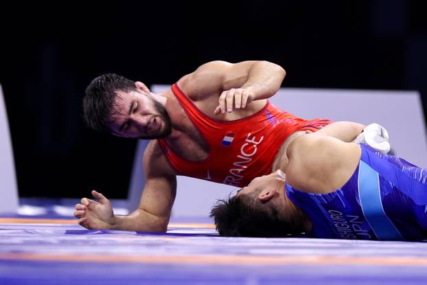 Zagreb: Svjetsko prvenstvo u hrvanju, polufinale, slobodni stil, muškarci, 86kg, Rakhim Magamadov - Hayato Ishigur