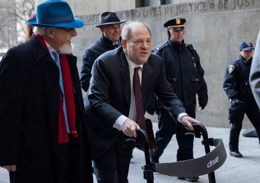 Film producer Harvey Weinstein arrives at New York Criminal Court for his sexual assault trial in the Manhattan borough of New York City