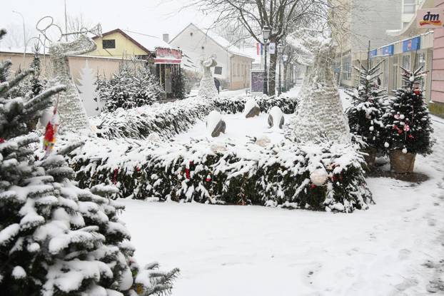 Prvi ovogodišnji snijeg u Bjelovaru