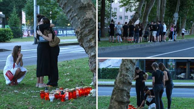 Prijatelji poginule djevojke (20) polažu svijeće, cvijeće i poruke na mjestu strašne nesreće