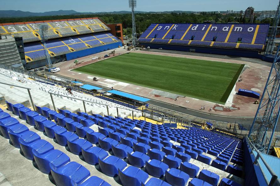 Zagreb: Radovi na stadionu Maksimir dva dana uo?i utakmice Dinamo - Neftchi