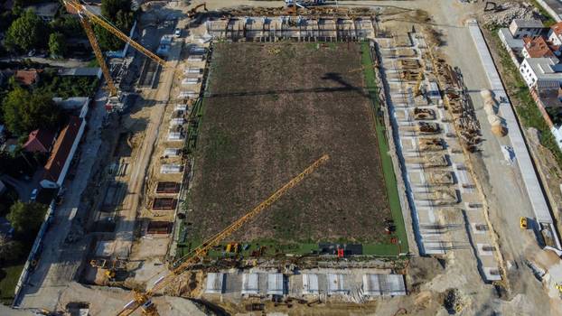 Stadion iz zraka: Pogledajte kako napreduju radovi u Kranjčevićevoj
