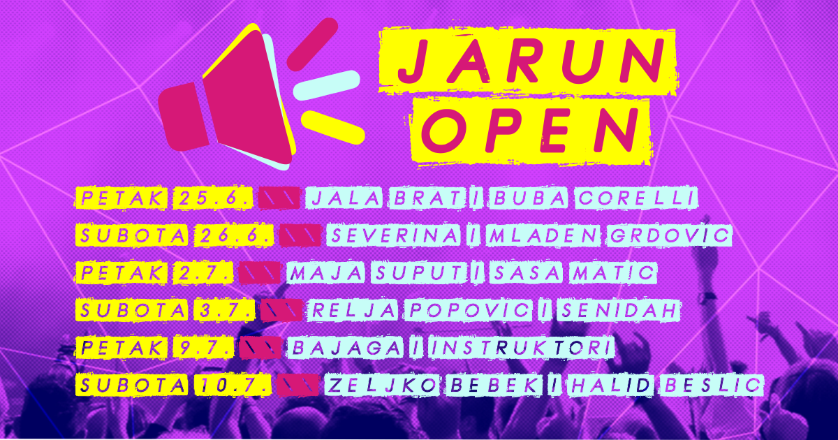 Počinje Jarun Open 2021. – Koncerti na otvorenom koje su mnogi priželjkivali