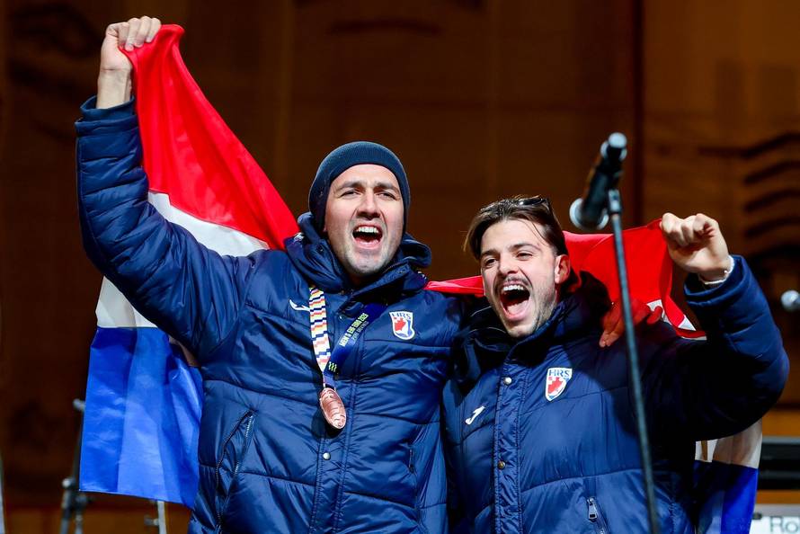 Zagreb: Svečani doček rukometnih reprezentativaca nakon osvojene bronce na Europskom prvenstvu