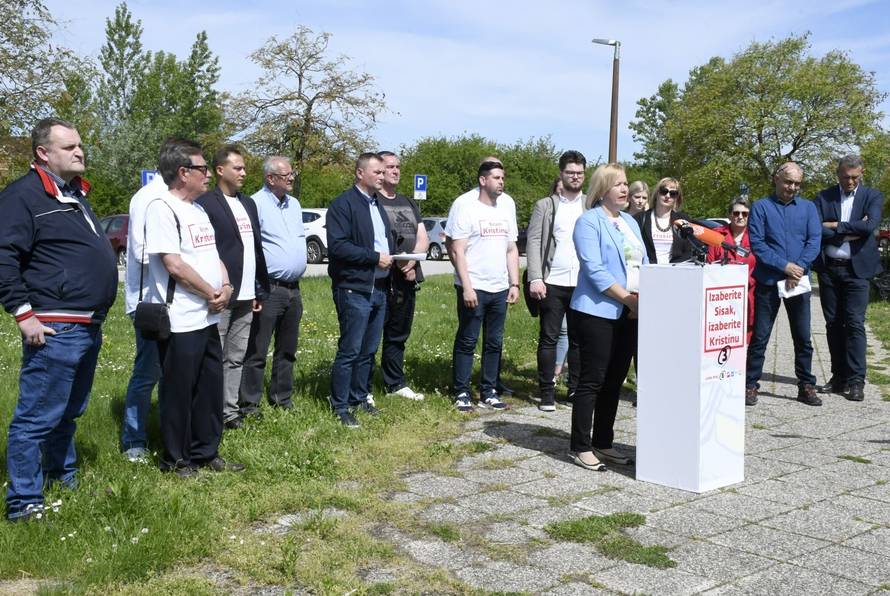 Nositeljica SDP-a Kristina Ikić Baniček predstavila kandidate za Gradsko vijeće Grada Siska