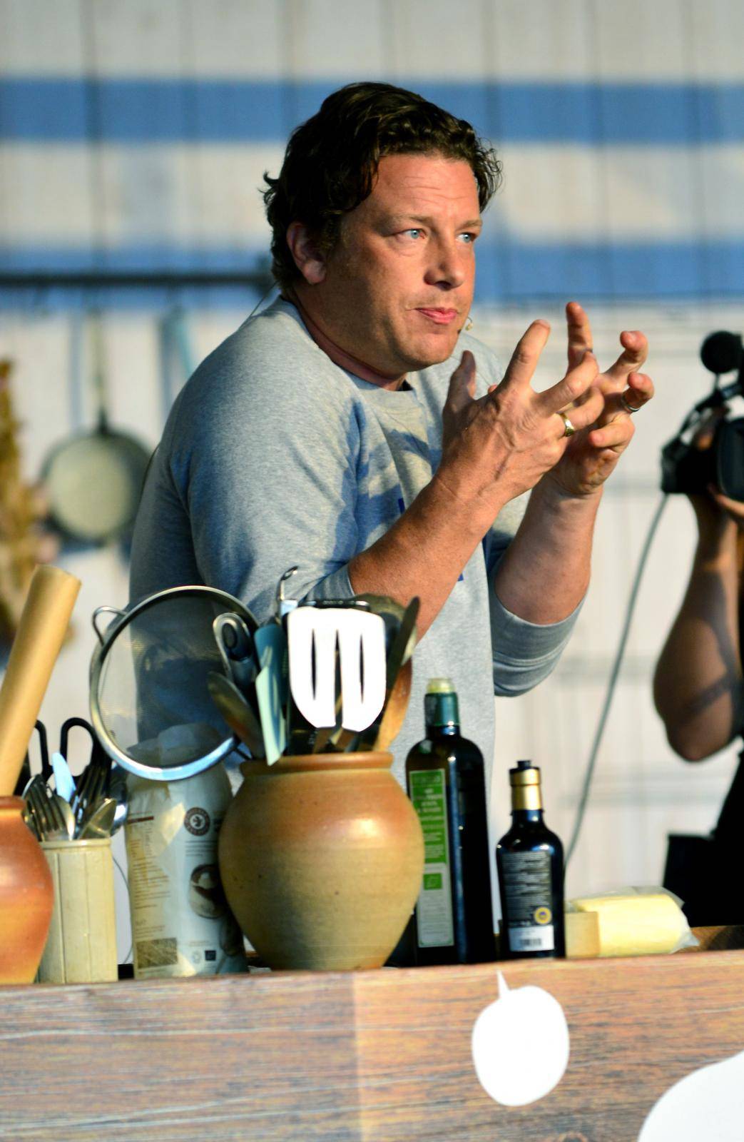 Jamie Oliver at the  big  Feastival 2016