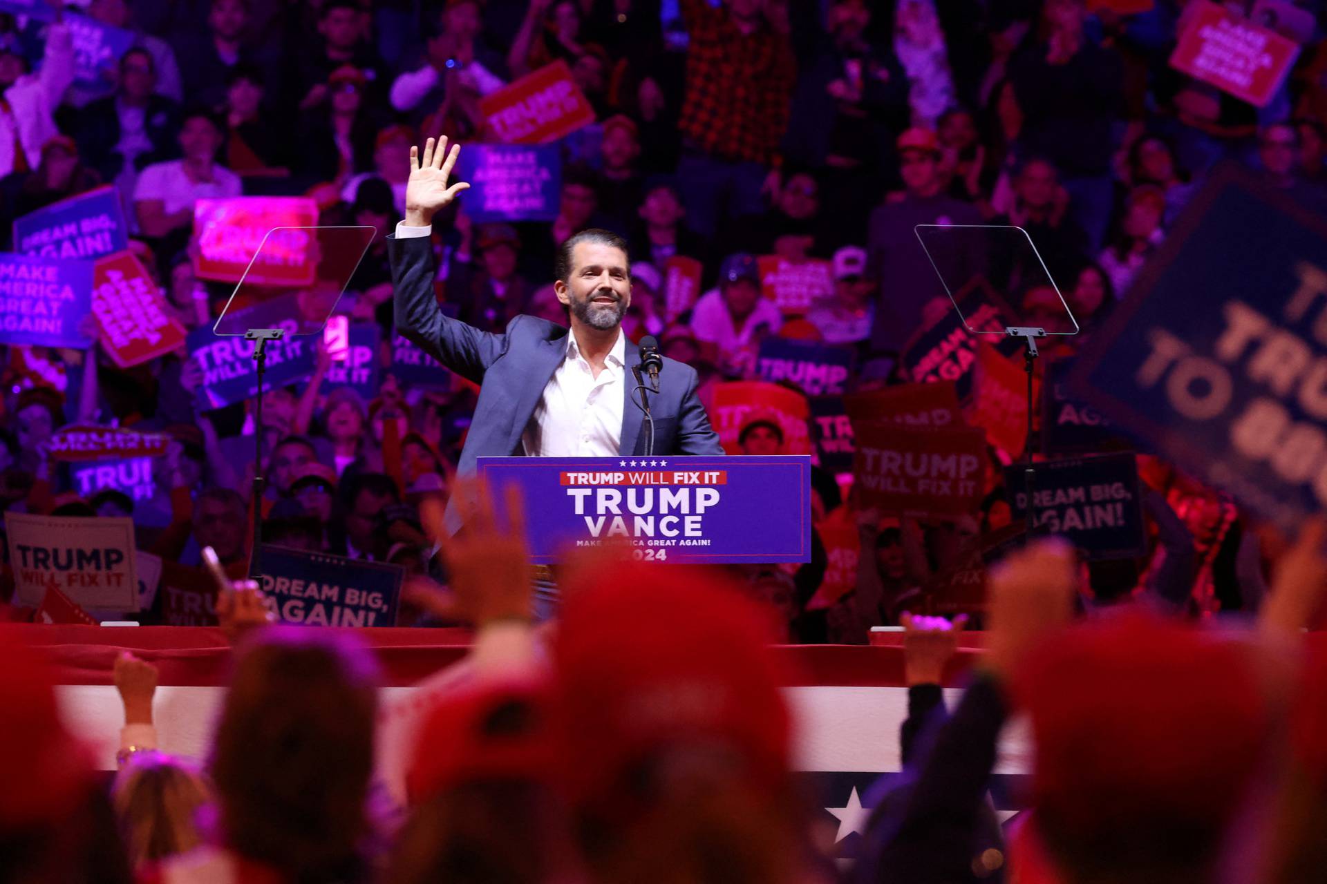 Republican presidential nominee and former U.S. President Donald Trump holds a rally at Madison Square Garden