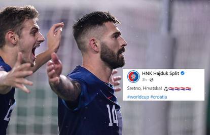 Hajduk uz fotku Livaje podržao Vatrene: 'Sretno, Hrvatska!'
