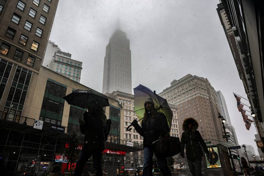Winter snow storm hits New York City
