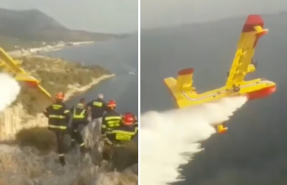 VIDEO Spektakularna vožnja pilota kanadera u Makarskoj: 'Je***e koji luđak...'