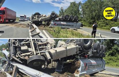 VIDEO Drama na A3! Kamionom probio ogradu: 'Vidio sam kako mu puca guma. Bilo je strašno!'