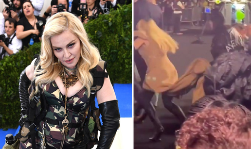 VIDEO Madonna se spotaknula i zamalo pala u visokim čizmama