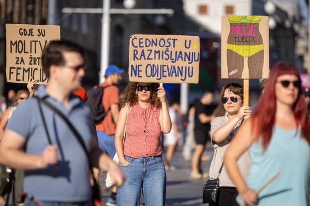 Zagreb: Prosvjed protiv molitelja, femicida i zabrane abortusa