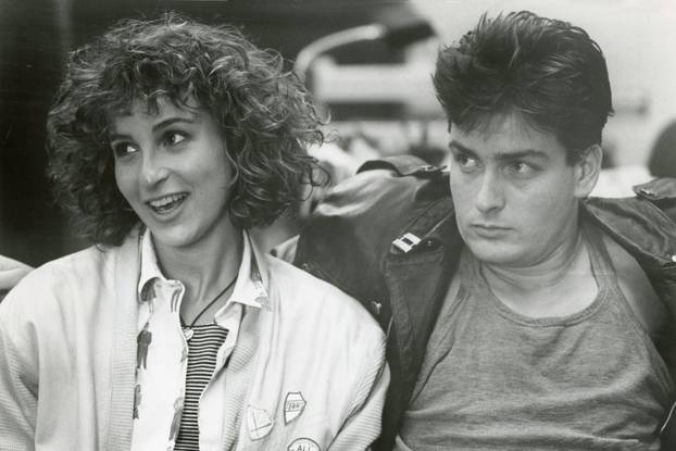 Jennifer Grey and Charlie Sheen