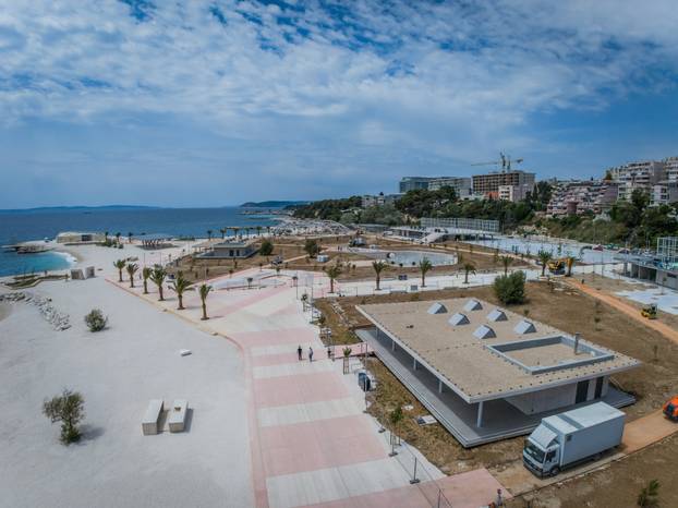 Split uskoro dobiva jednu od najljepših plaža na Mediteranu, ovako sada Žnjan izgleda iz zraka