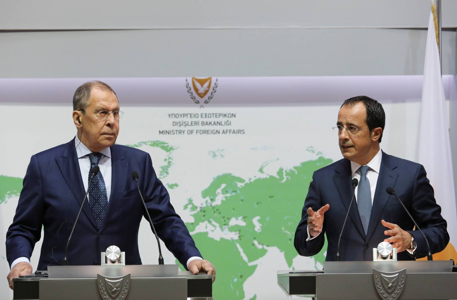 Russia's Lavrov meets Cypriot FM Christodoulides in Nicosia