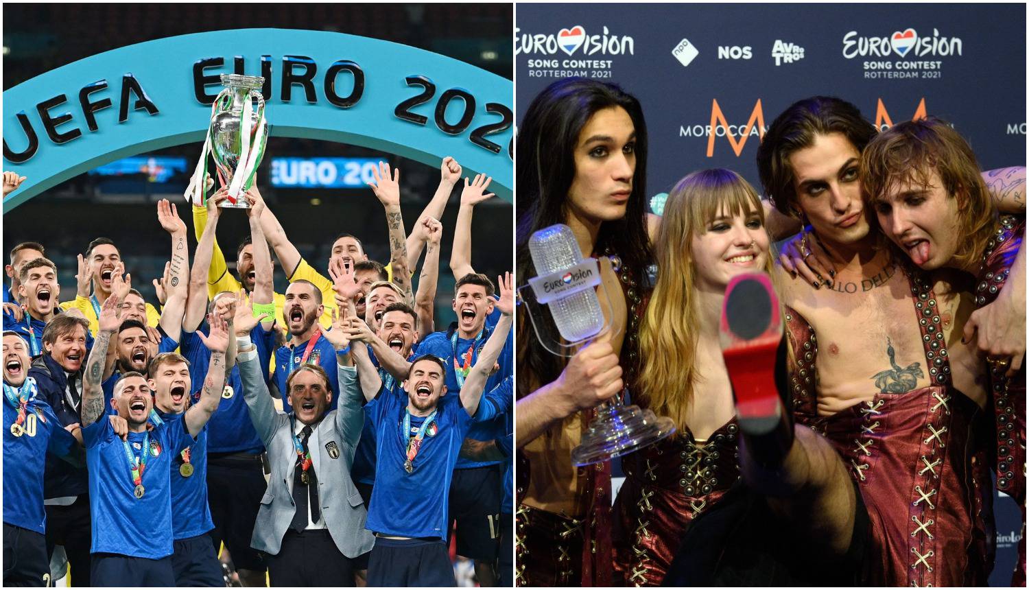Talijani su jedini u povijesti u istoj godini osvojili Eurosong i Europsko nogometno prvenstvo