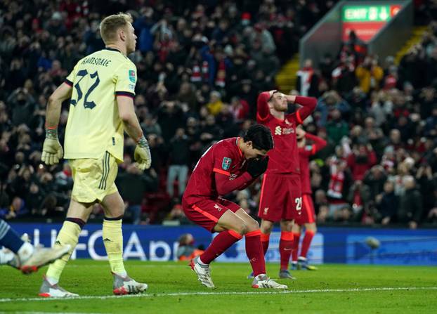 Liverpool v Arsenal - Carabao Cup - Semi Final - First Leg - Anfield