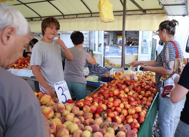 Šibenik: Bogata ponuda vo?a i povr?a na gradskoj tržnici