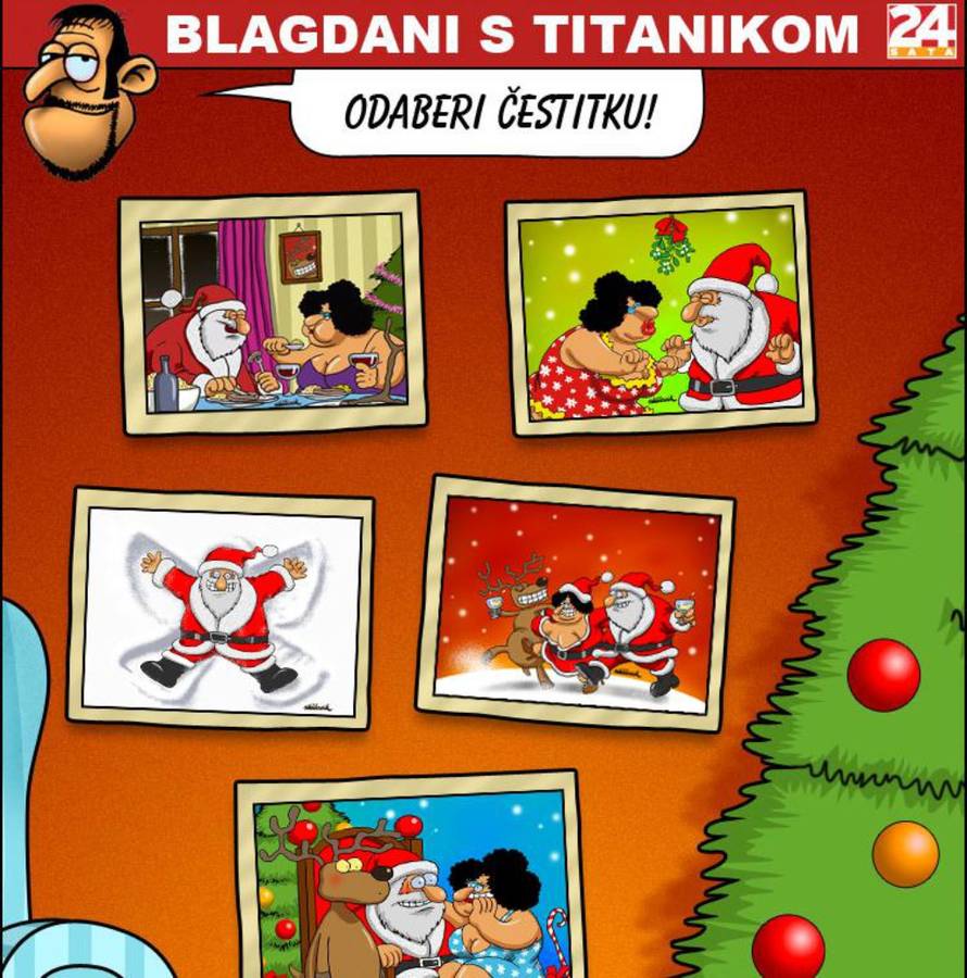 Karikaturama Nika Titanika čestitajte prijateljima blagdane 