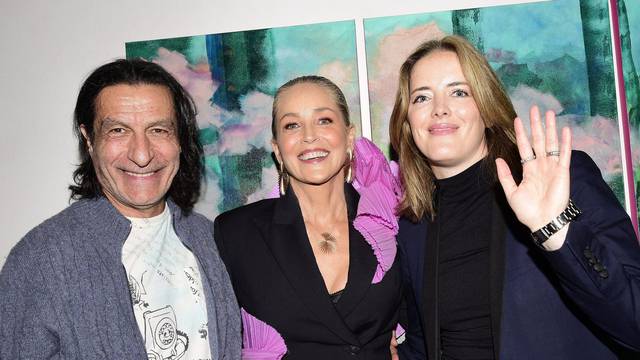 EXCLUSIVE: Sharon Stone's First Solo Art Exhibit' SHEDDING' in Los Angeles!