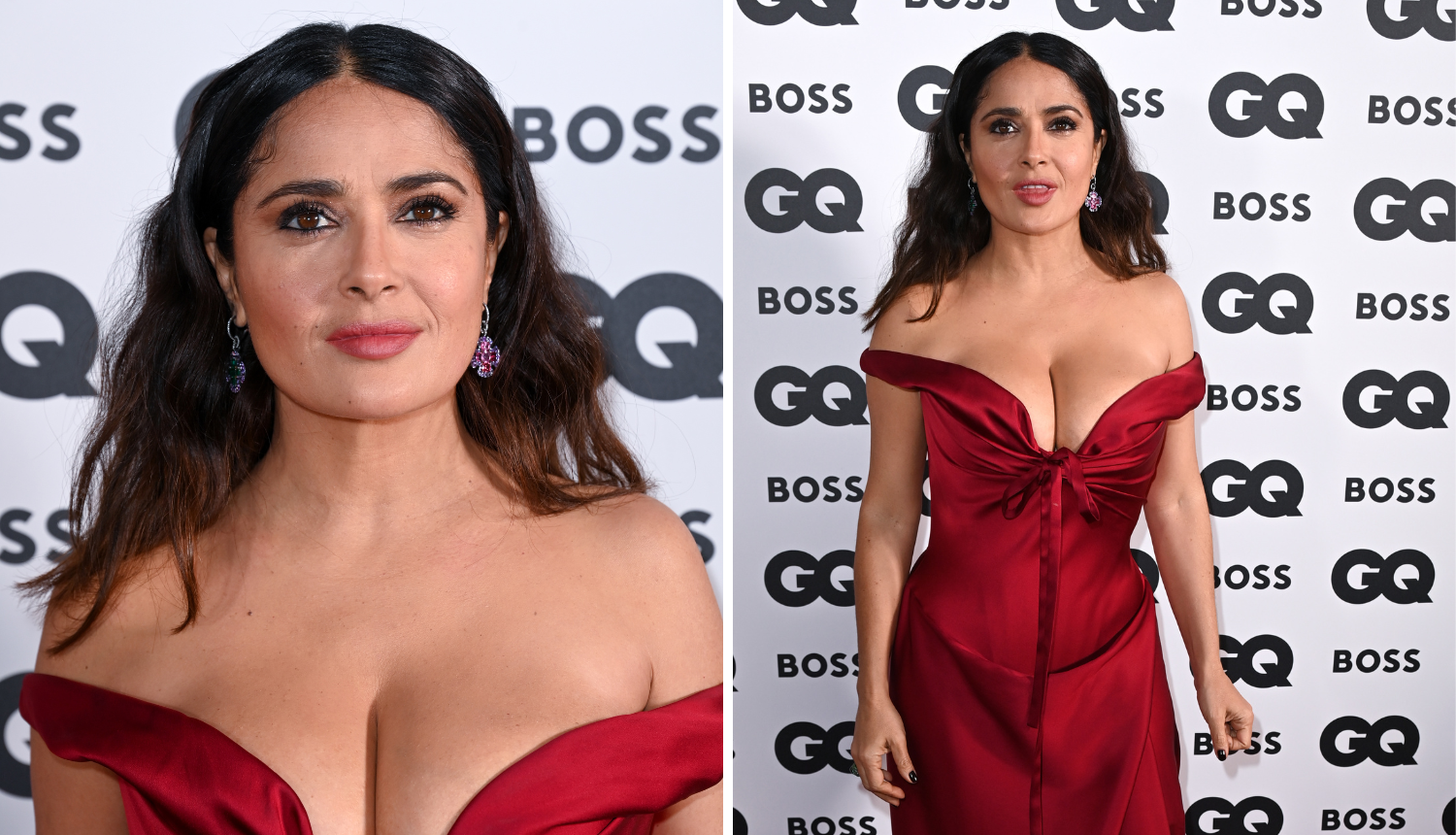 Salma Hayek stigla u London na dodjelu nagrada: Haljina golih ramena nije sakrivala dekolte...