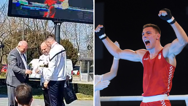 Europski prvak Veočić na korzo došetao s ocem, gradonačelnik mu čestitao uz pjesmu navijača