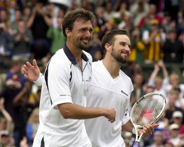 Wimbledon Ivanisevic beats Rafter