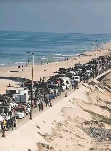 Aftermath of Israeli airstrike on Gaza