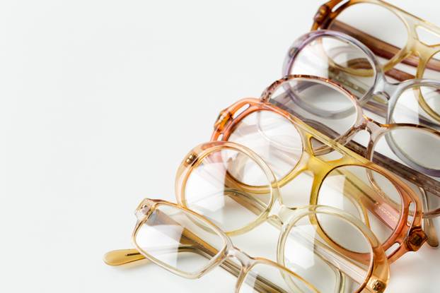 eyeglasses isolated on white