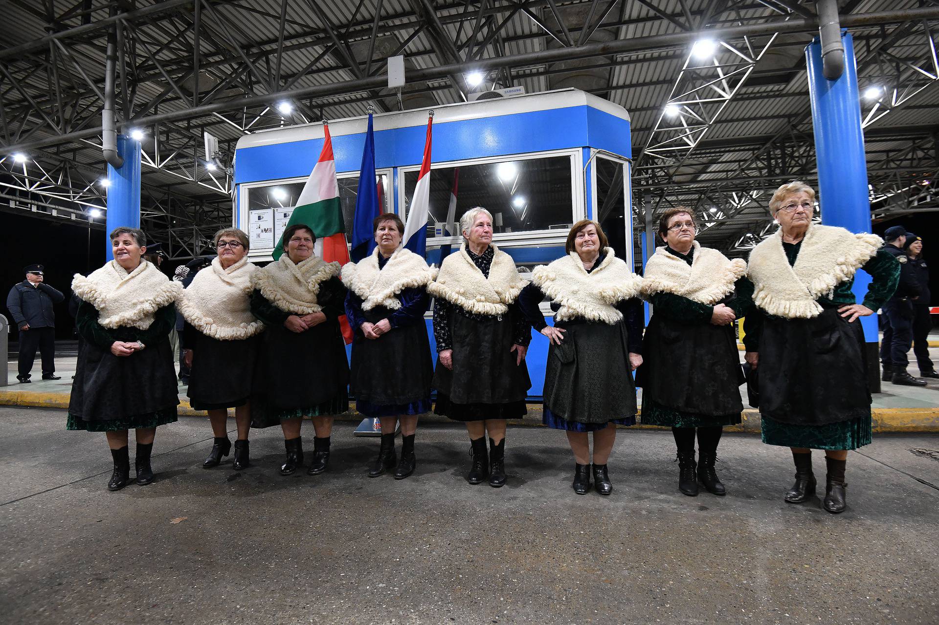 Proslava ulaska Republike Hrvatske u schengenski prostor na graničnom prijelazu Goričan-Letye 