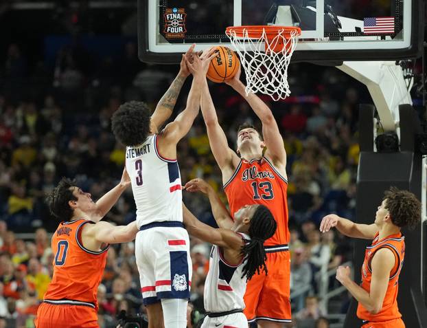 NCAA Basketball: Final Four National Semifinal-Illinois at Connecticut