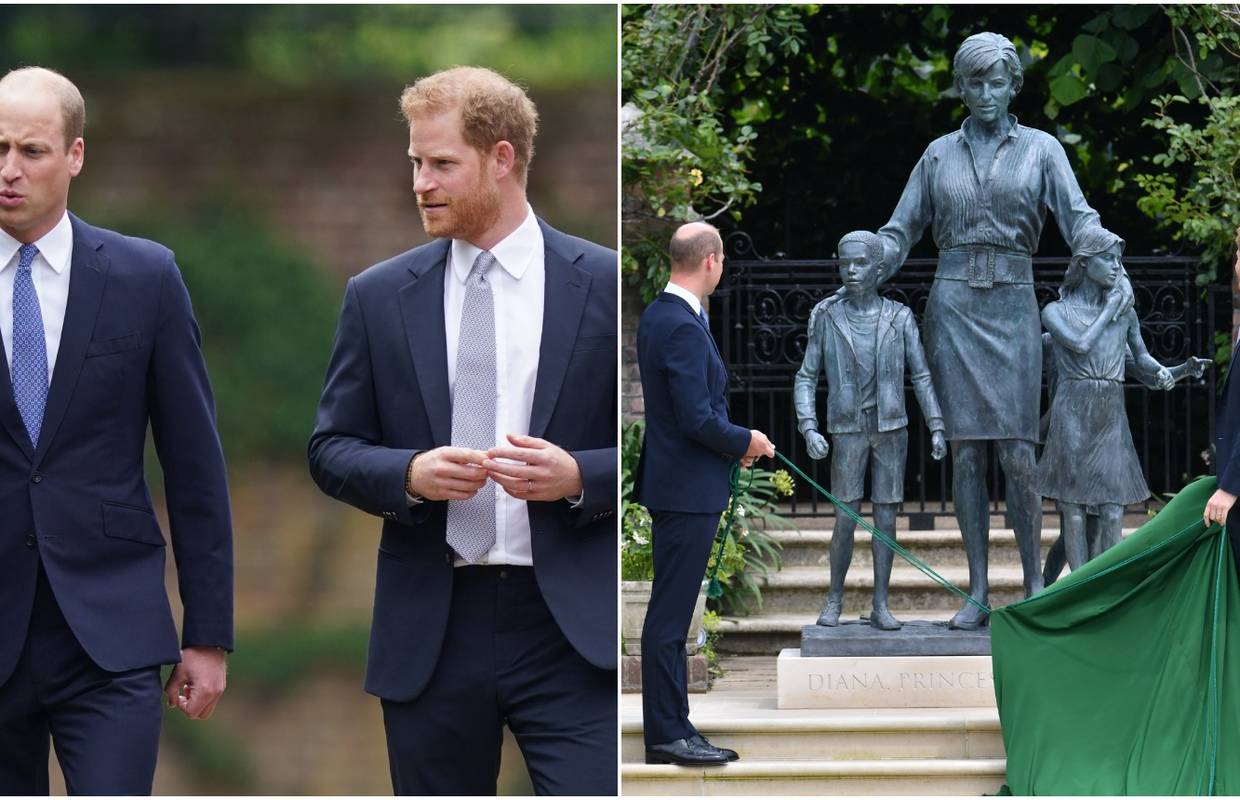 Harry se opet vratio u Britaniju: S bratom je otkrio kip Diane