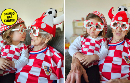 FOTO Baka Neda (98) i Nora (2) najveće su navijačice: 'Oduvijek je bila veliki fan Duvnjaka...'