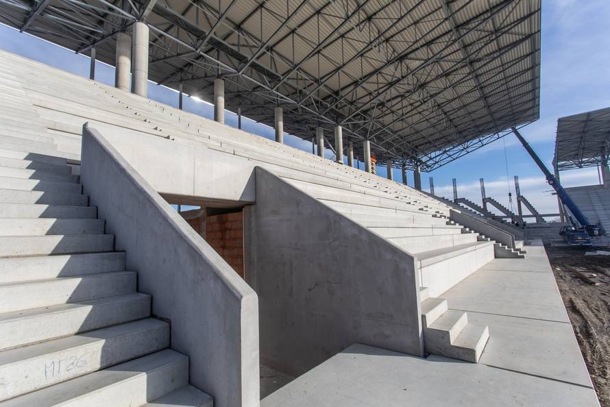 Radovi na novom stadionu osječkog prvoligaša na Pampasu u punom su jeku