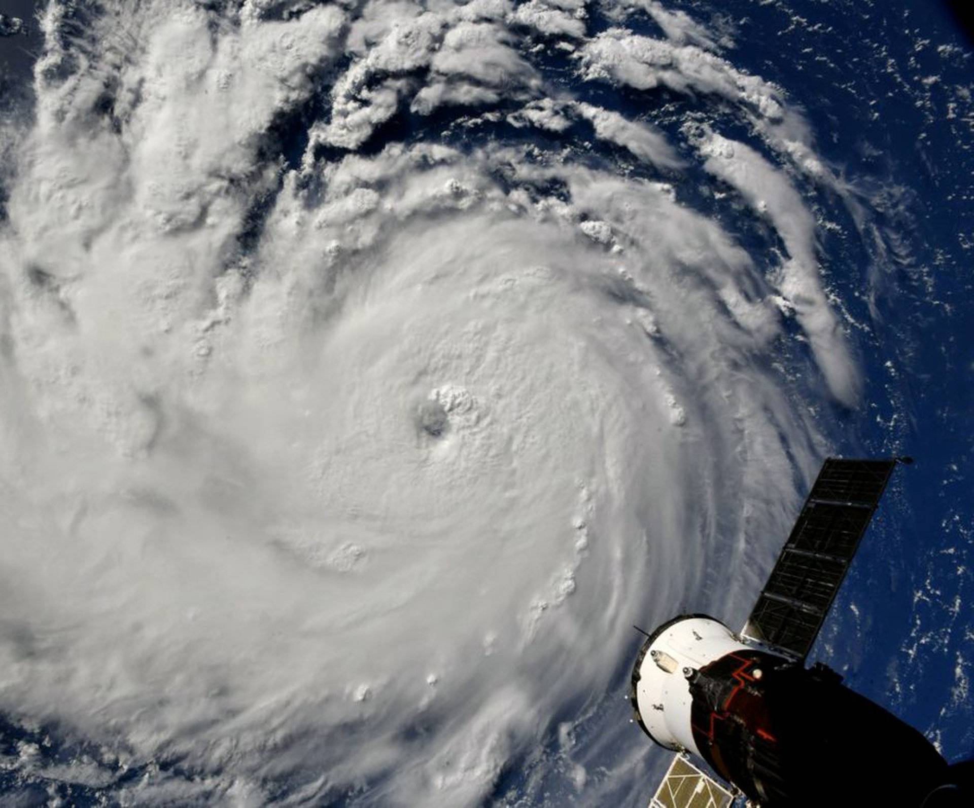 NASA handout photo of Hurricane Florence churning in the Atlantic Ocean towards the east coast of the United States