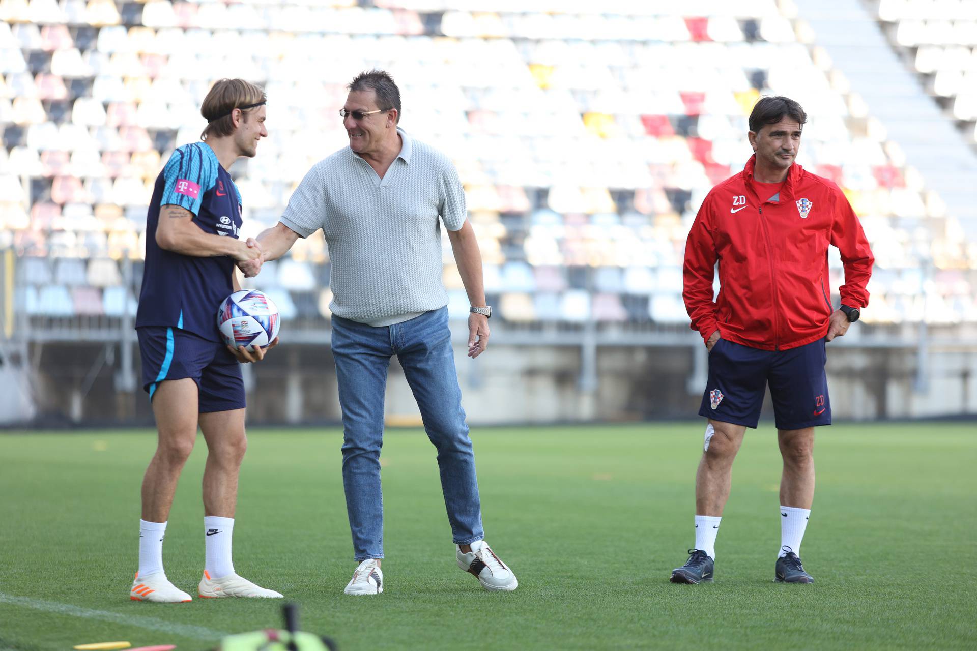 Rijeka: Na stadionu Rujevica održan trening Hrvatske nogometne reprezentacije 