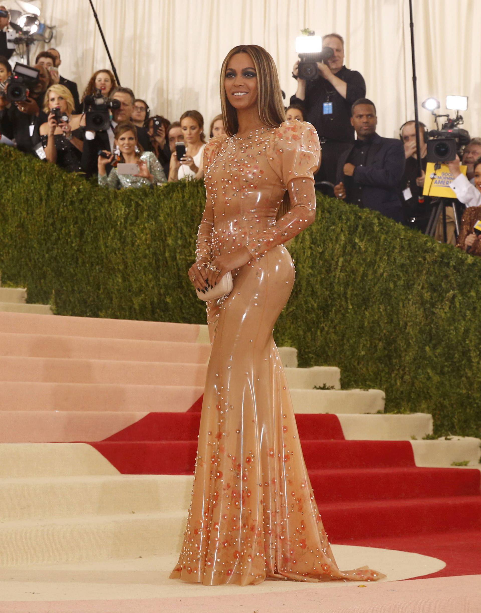 Singer-Songwriter Beyonce Knowles arrives at the Met Gala in New York