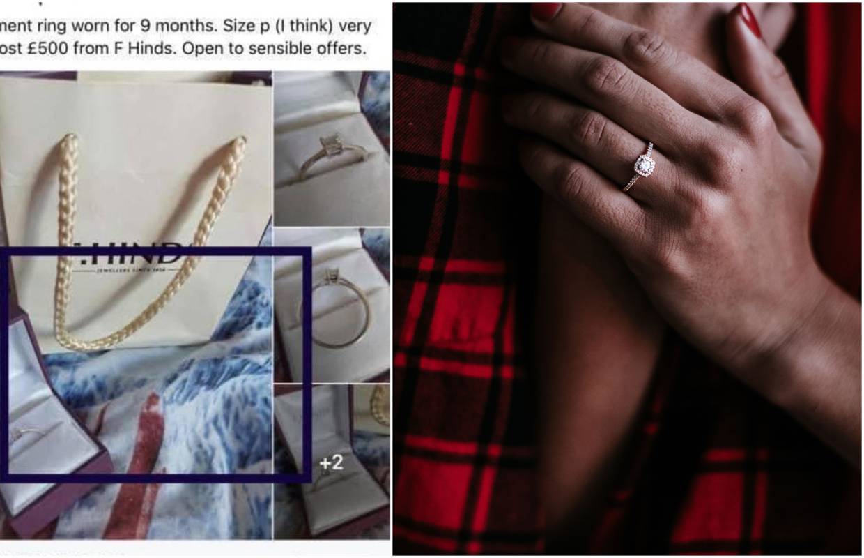 Prodaje zaručnički prsten nošen 9 mjeseci  - a objašnjenje je 'sve'