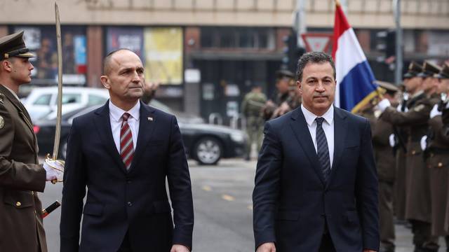 Zagreb: Ivan Anušić sastao se s ministrom obrane Republike Albanije Nikom Peleshijem