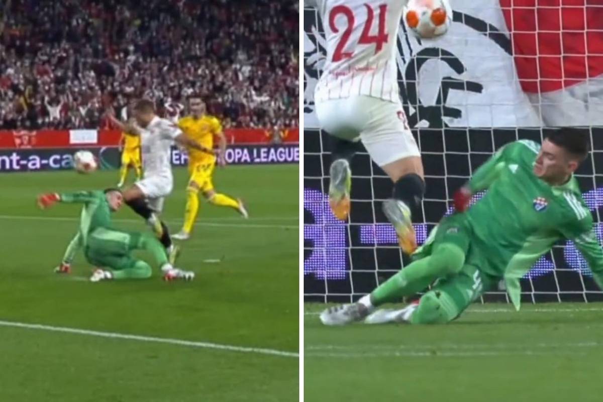 VIDEO Je li bio penal za Sevillu? Gomez skočio pred Livakovićem