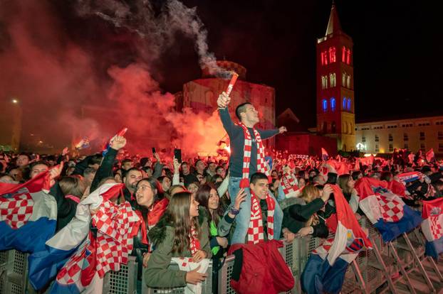 Navijači u Zadru očekuju povratak brončanih Vatrenih