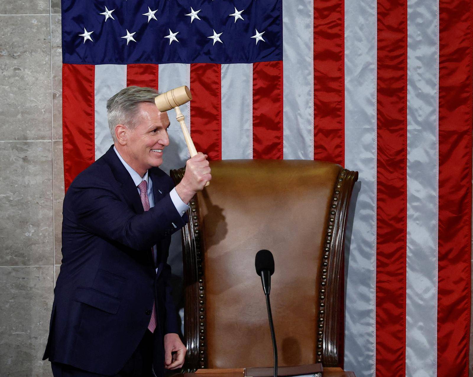 Kevin McCarthy is elected next Speaker of the U.S. House of Representatives at the U.S. Capitol in Washington