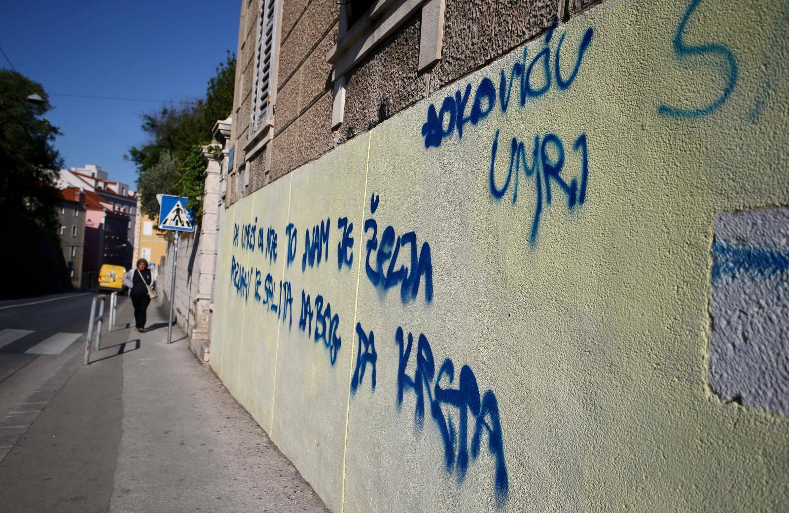 Grafit mržnje namijenjen Đokoviću osvanuo u Splitu